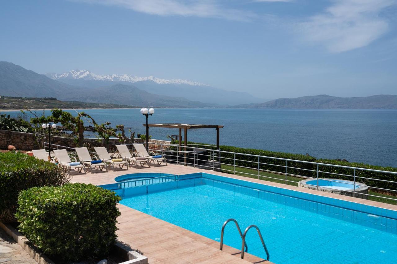 Beachfront Family Villa Katerina With Private Pool, Playground, Bbq & Amazing Sea Views! Petres  Exterior foto
